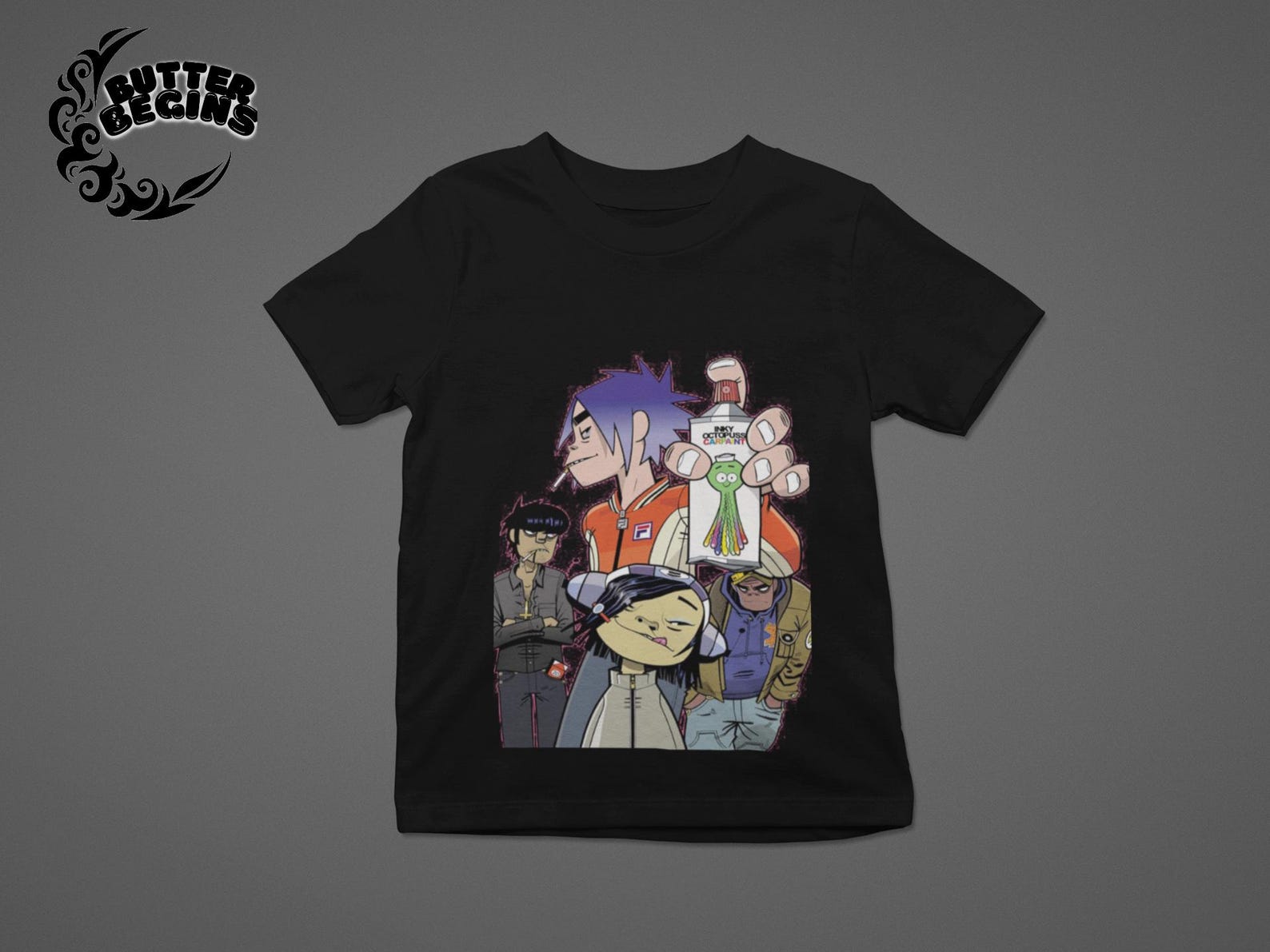 Gorillaz Band T-Shirt: 100% Cotton - Unisex Fit - Exclusive Design S