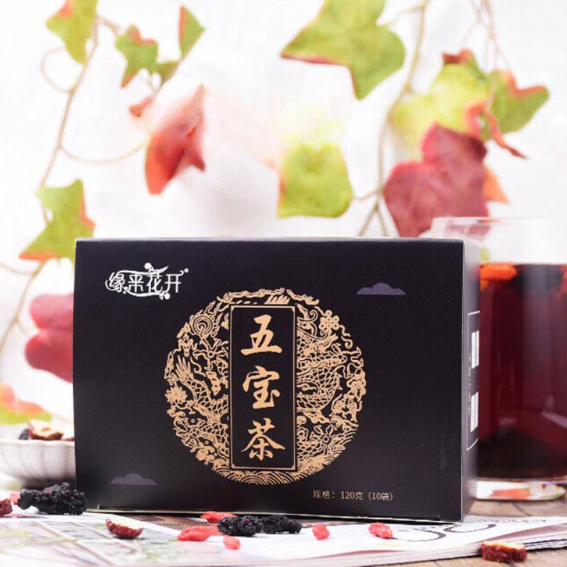 Wubao Tea Ginseng Five Treasures Tea Combination Scented Tea Health Herbal Tea