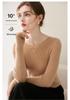 Le Kasha 2026 Women's 100% Cashmere Sweater: Ribbed Round Collar, Long Sleeve, Twelve Gauge Single Thread