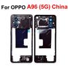 Middle Frame Housing For OPPO A96 5G China Middle Housing Holder Cover with Side Button Repair Parts