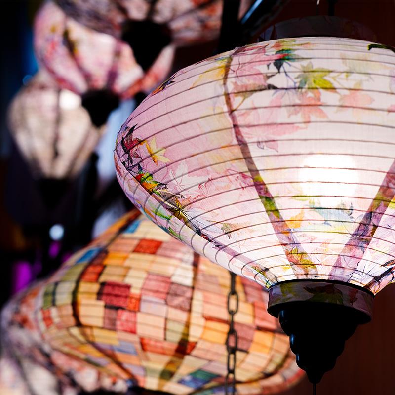 12/14 Zoll Chinesische Seidenlaternen Japan Vietnam Mondfestlaterne Für Außen Frühlingsfest Party Hängedekor Palastlaterne