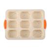 9-Cavity Non-Stick Silicone Oval Baguette Cake Mold for DIY Bread and Baking