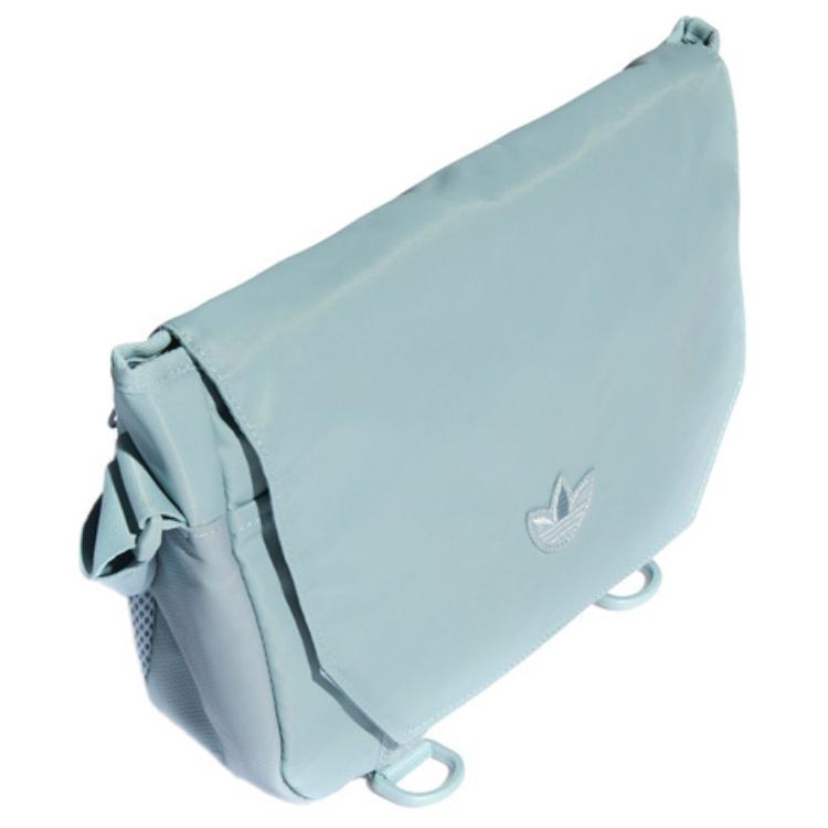 New Adidas Originals Polyamide Messenger Bag, Shoulder Bag, Crossbody Bag Regular Unisex Light Mint Green HD9643