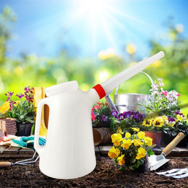 Practical Oil Pot 2/3/4 Liter Oil Measuring Jug for W/ Long Spout High Density Graduated Measuring Container for Motorcy