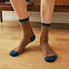 Bananasiseuteojeu [3Pack] Combination Ribbed Color Block Point Socks 5 Colors