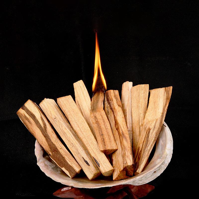 5 Pcs Dragon's Blood Palo Santo Wood Sticks Natural Incense Stick Aromatherapy For Crystal Cleansing Home Air Purification