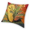 Banksia Florals Botanical Orange Pillowcase Polyester Linen Velvet Pattern Zip Decor Throw Pillow Case Sofa Cushion Cover 18"