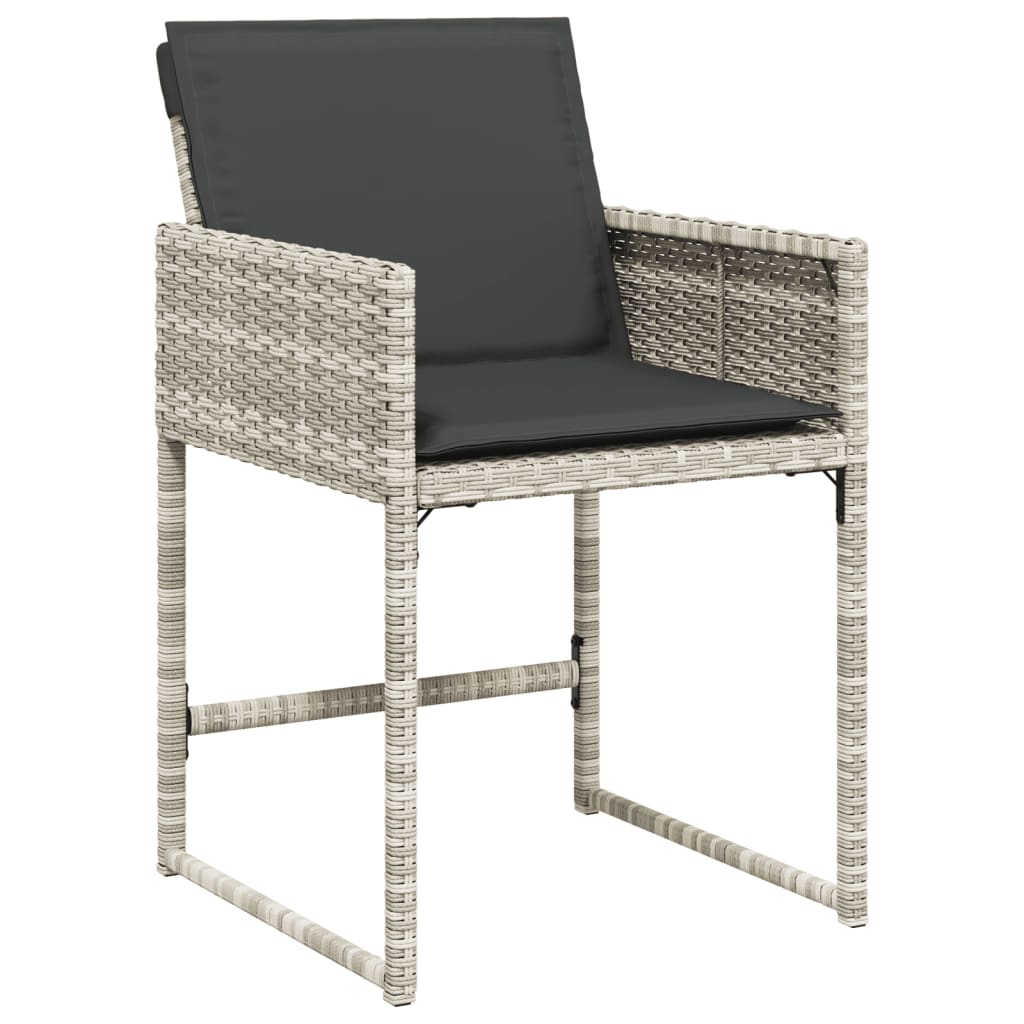 Vidaxl 5-Cz. Garden Furniture Set With Cushions, Light Grey