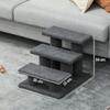Cat Stairs 3 Steps Pet Stairs Stairs for Cats Pet Stairs 45 X 35 X 34 Cm Grey