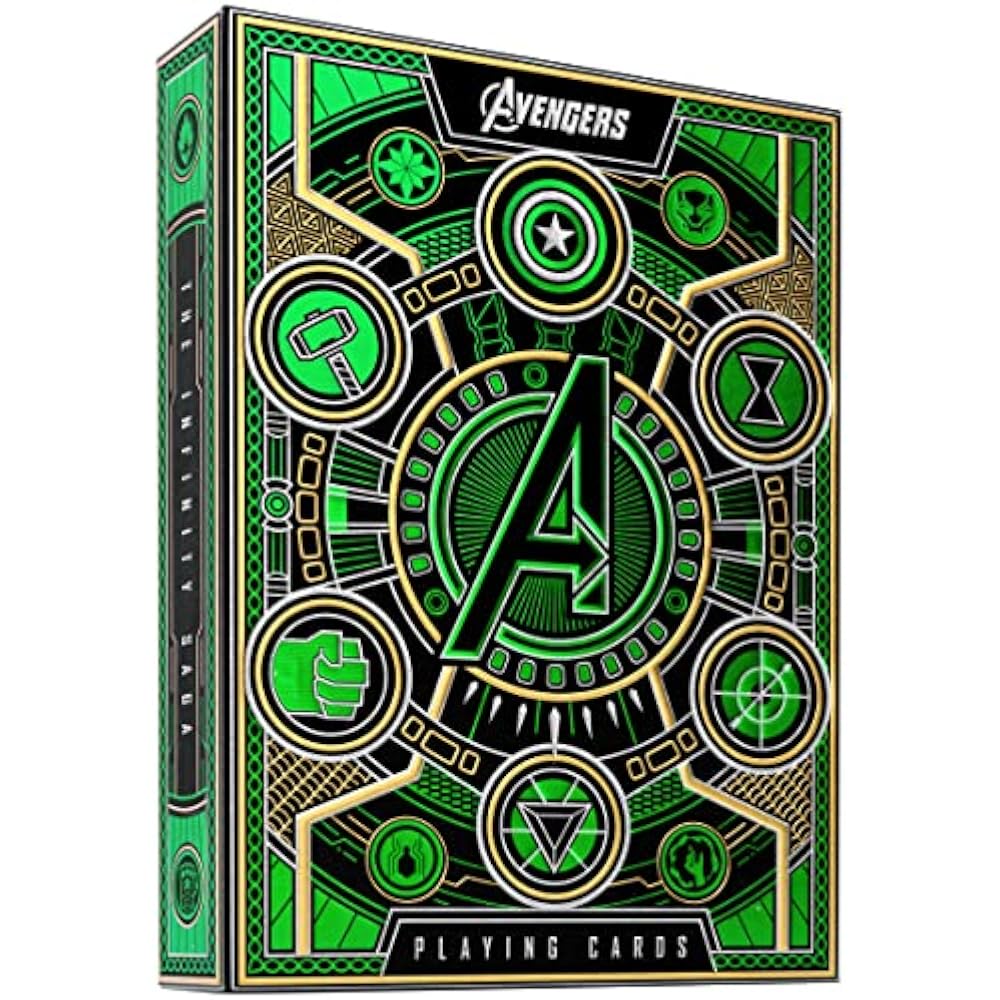 Theory11 Avengers: Infinity Saga Playing Cards Green