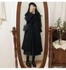 Women's Mid-Length Maoni Coat: 2025 Winter Korean Style, Thickened Slimming Over-the-Knee Woolen Coat