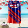 Large Beach Towel with Bologna FC 1909 Crest, Quick Dry Microfiber, Soft Absorbent, for Beach Pool Soccer Fan Gift