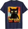 Funny Cat Bruh for Teens Boys Girls Men Women Meme Cotton TShirt Fashion Casual Vintage Graphic T Shirts Outdoors Shortsleev