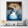 Disney Diamond Painting Dark Themed Alice In Prison Photo Art Wall Decoration Fulldiamond Cross Stitch DIY Gift Home Decoration