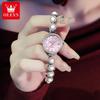 OLEVS Original Small Watches for Woman Ladies Quartz Elegant Diamond Gold Wristwatch Luxury Brands Waterproof Women Gifts