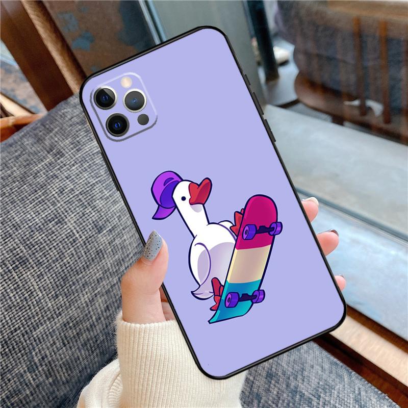 

Cartoon Cute Goose Duck Phone Case For iPhone 17 Pro Max 17Pro 17 Air Silicone Cover Capa iPhone 17