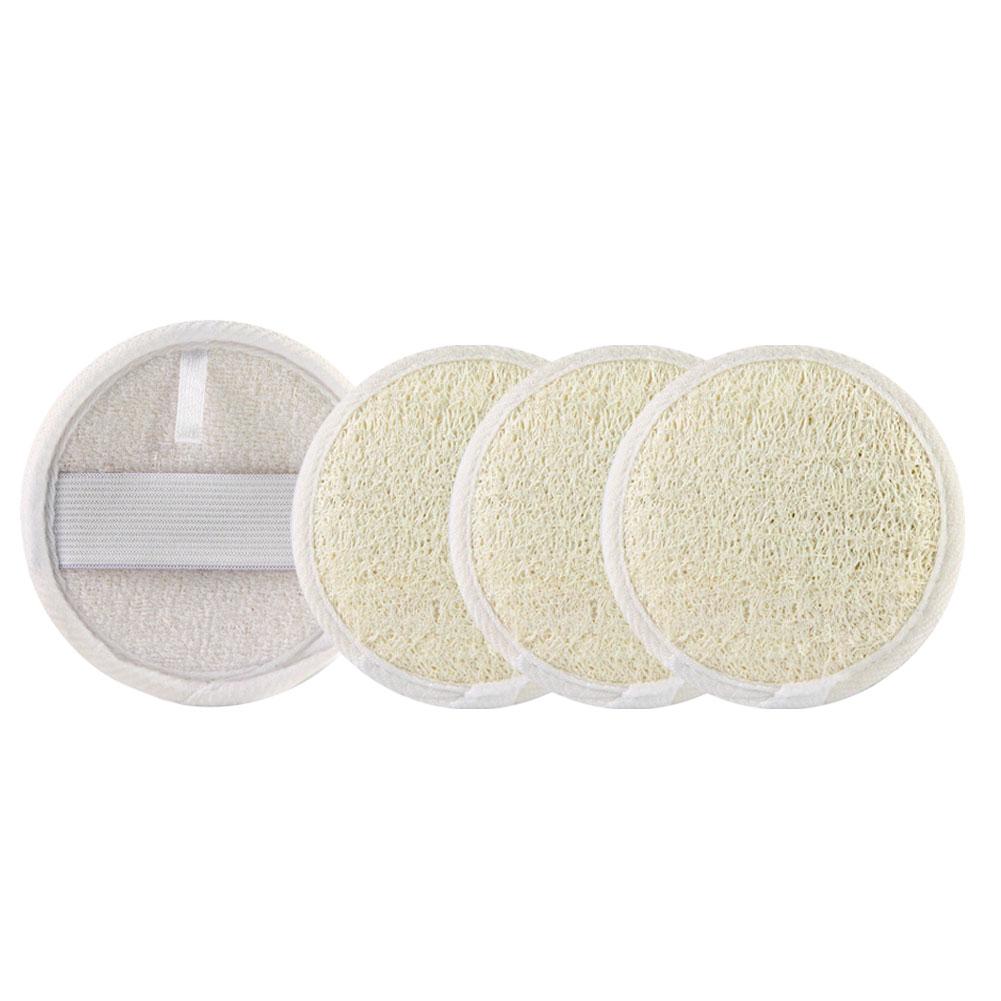 4pcs Natural Loofah Shower Bath Exfoliating Scrub Sponge Cleaning Glove  Body Scrubber Horniness Remover Bathroom