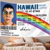 Funny Hawaii Driver License Tapestry Flat Print Rainbow Id Card Wall Hanging For College Dorm Room Decor Meme Humor Poster