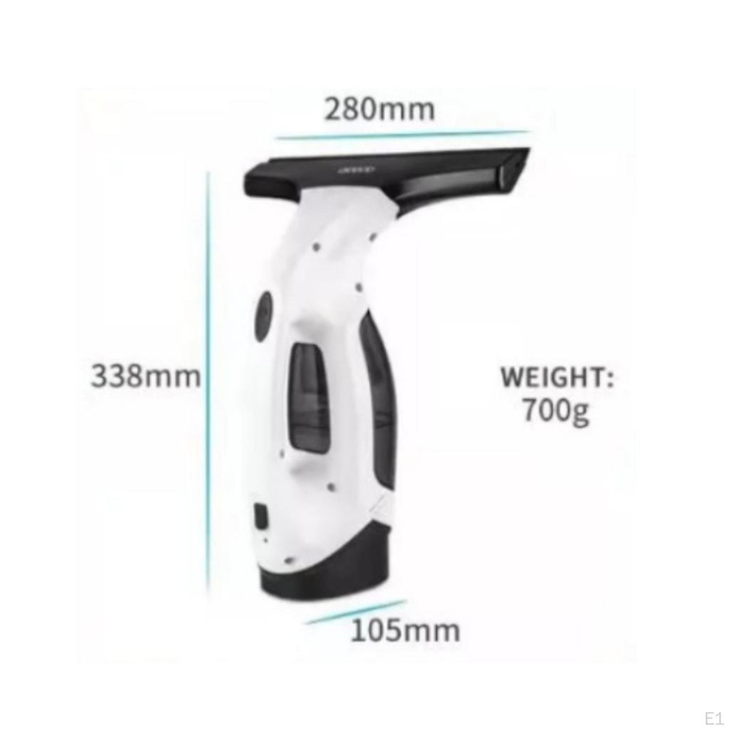 Cordless Window Vacuum Cleaner Rechargeable with Spray Bottle Handheld Kit for Home,