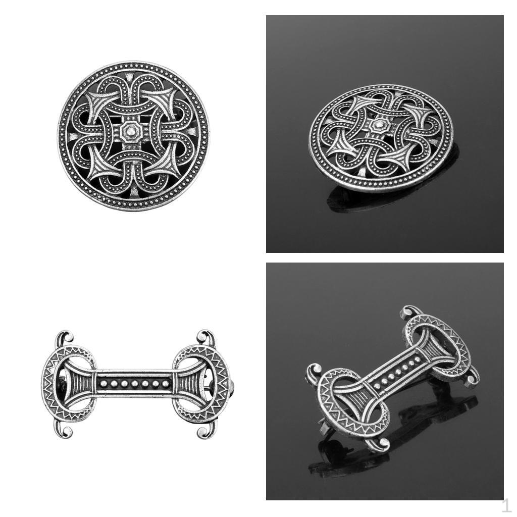 

2x Винтажная средневековая брошь викингов для плаща, пальто, шали, воротника, ювелирные булавки