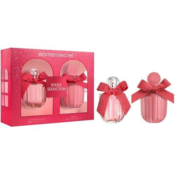 Coffret Cadeau Femme - WOMEN'SECRET - Rouge Seduction - Eau de Parfum 100ml - Lotion Corps 200ml - Floral