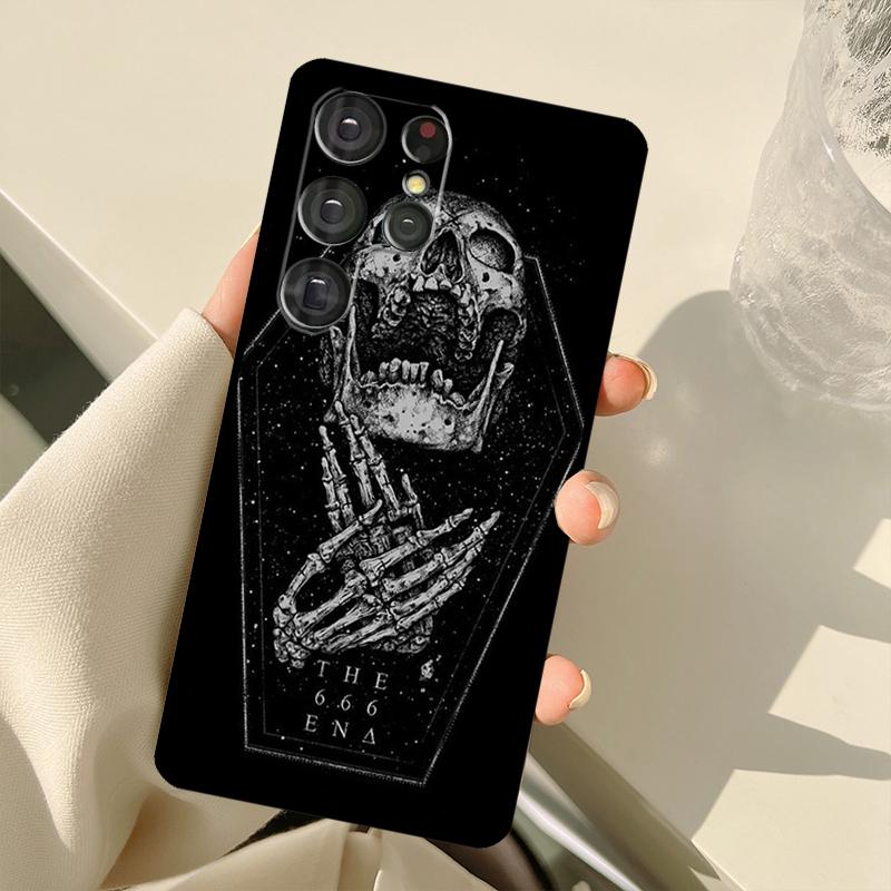 Funny Skull Case For Samsung Galaxy S23 S22 S21 Ultra Note 20 S8 S9 S10 Note 10 Plus S20 FE S21 FE Cover