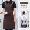 Waterproof & Oil-Proof Canvas Apron - Lightweight, Durable, Custom Logo Option, Perfect for Summer and Workwear; Dirt-Resistant