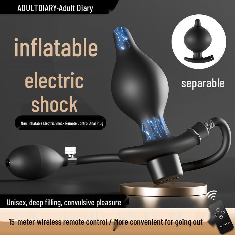 Upgraded Wireless Remote Electric Inflatable Butt Plug for Outdoor and Solo Play