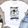 Kawaii Unisex Women Cartoon TShirts Summer Harajuku Cat Printed Short Sleeve Tees Couple Streetwear Loose Clothes Y2K Tops
