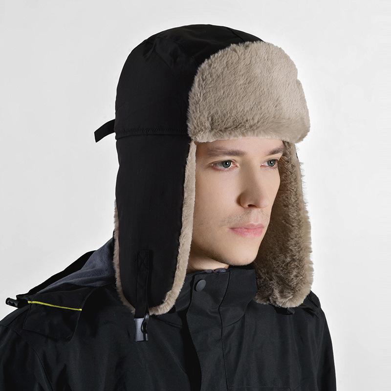Winter Outdoor Warm Anti-splashing Fleece Hat for Men and Women Thickened Cold-proof Windproof Face Protection Snow Hat