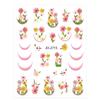 Ins Style Floral Butterfly Rose Self-Adhesive Nail Art Stickers, Same Style as Douyin & Xiaohongshu