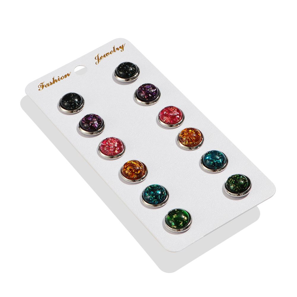 Unique Natural Stone Amethyst Jewelry Horse Eye Ear Stud Quartz Ear Stud Durzy Earrings Amber Opal