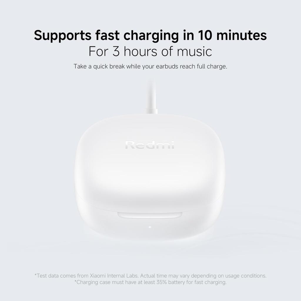 Xiaomi Redmi Buds 6 Play Wireless 36 Hours of AI Noise Reduction During Low Google Fast Pair Fast USB Pink Earbuds, Playtime, Calls, Latency,