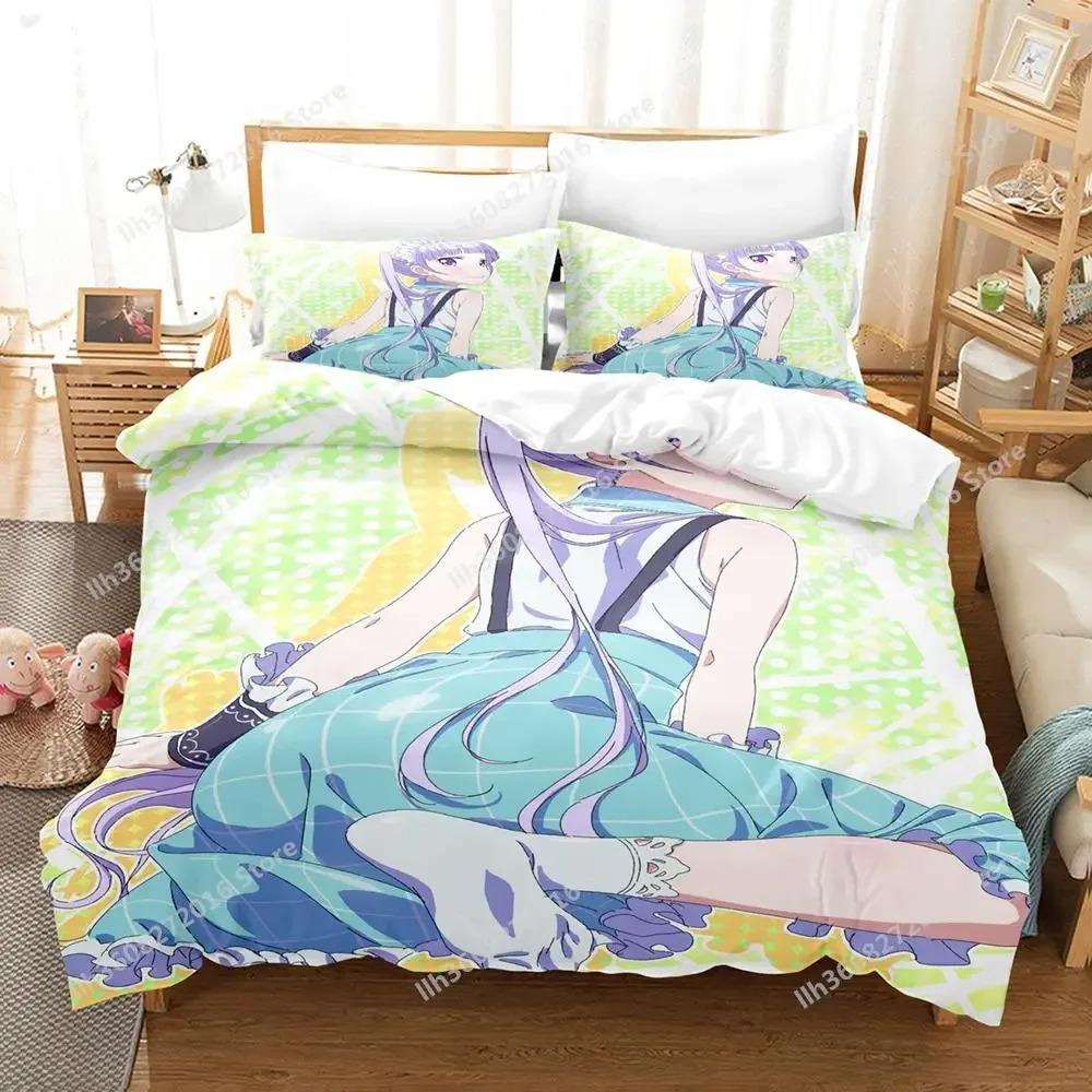 3D Tisk Anime Kawaii Dívky Nová Hra Ložní Souprava Jednolůžko Twin Full Queen King Size Ložní Souprava Dospělý Dítě Ložnice Přikrývka Sady