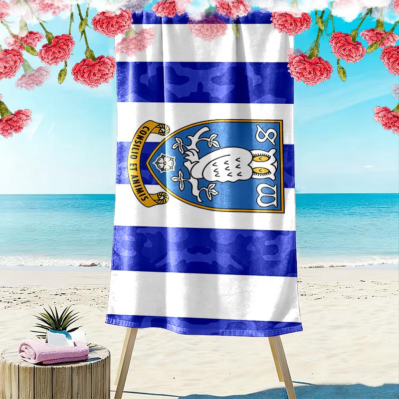 Asciugamano da Spiaggia con Stampa Sheffield Wednesday F.C, Asciugamano Grande Morbido ad Asciugatura Rapida per Spiaggia Campeggio Nuoto