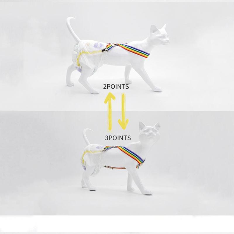 4 Sizes Pet  Diapers  Suspenders Lightweight Simple Convenient Physiological Pants Fixed Strap