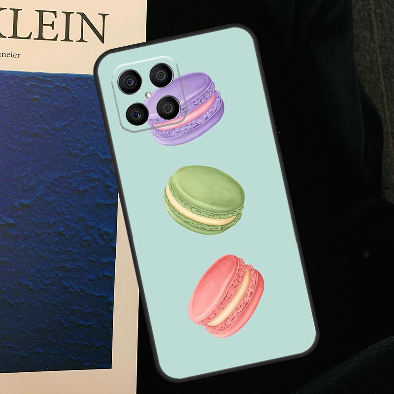 Macarons Kuchen Dessert Niedliche Hülle Für Honor X8b X9b X9a X8a X8 X9 X9c 50 70 90 Lite Honor 200 Lite Magic 5 6 7 Pro Abdeckung