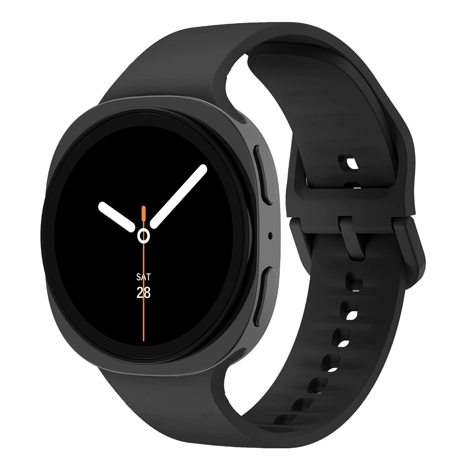 

Ремешок для Samsung Galaxy Watch 8 classic 46 мм Аксессуары pulseira Спортивный силиконовый браслет correa Ремешок Galaxy Watch 8 44 мм 40 мм galaxy watch 8 40mm чёрный