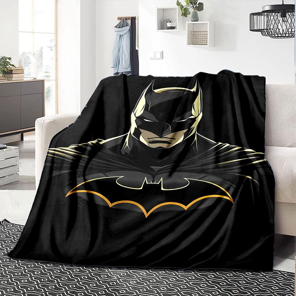 Batman Theme Printed Blanket - Perfect for Couch, Bed, Travel & Outdoor Use | Machine Washable, Cozy & Durable.