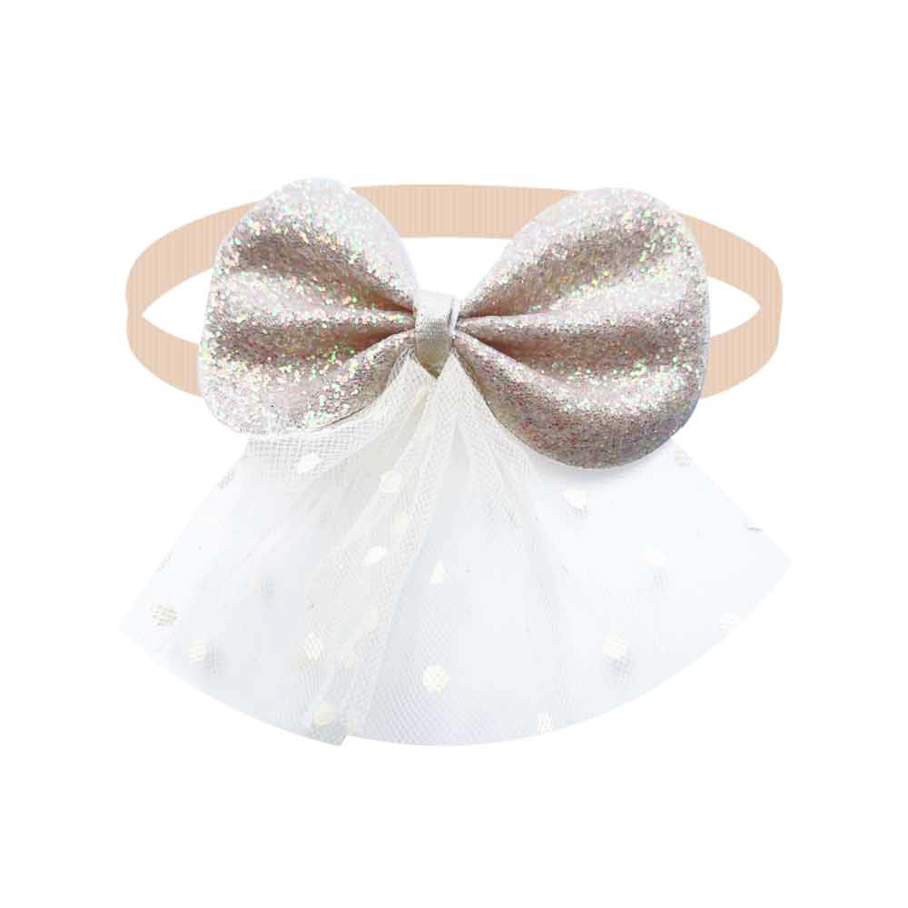 50/100PCS Dog Hair Bowties 2026 NEW Flash Skirt Trim Dog Bow Ties Grooming Pet Accessories Dog Neckties For Dogs Pets Grooming