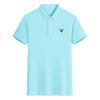 Gant 2025 Sommer Ny Brodert Business Casual Ensfarget Poloskjorte Par Poloskjorte