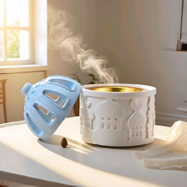 Flexible Silikon-Bastelform Arabisch inspirierter Räucherstäbchenhalter für Wachsschmelzen, Seifenherstellung und DIY-Geschenke