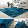 Indoor Tie-Dye Printed Plush Carpet Anti-slip Decorative Living Room Carpet