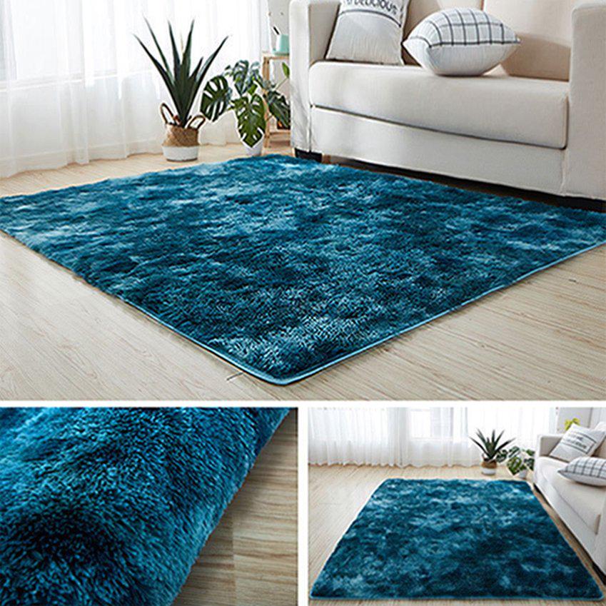 Indoor Tie-Dye Printed Plush Carpet Anti-slip Decorative Living Room Carpet