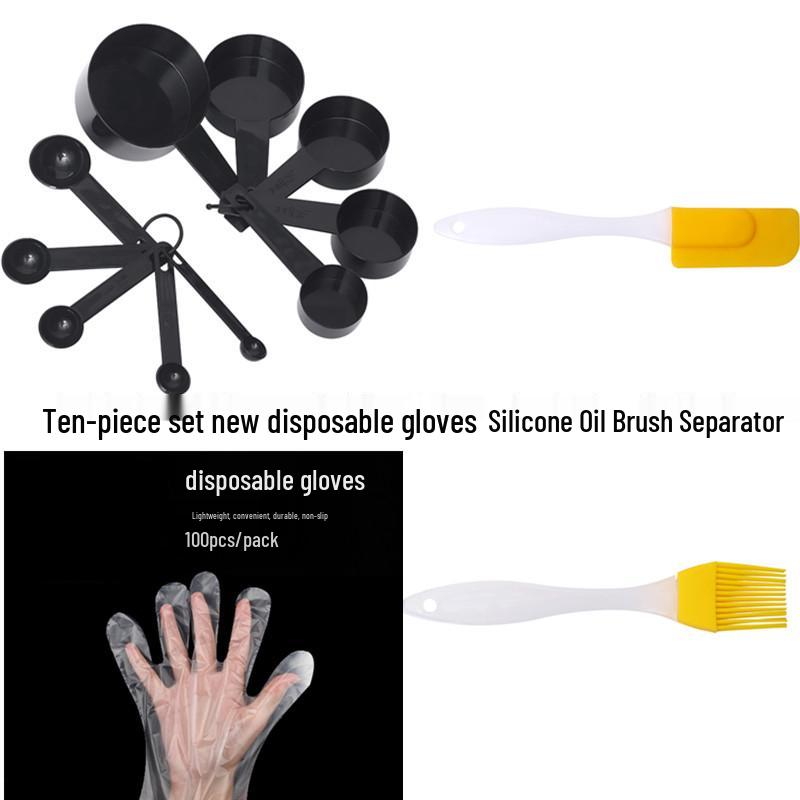 Baking Measuring Cup & Spoon Set: Kitchen Gram & Scale Spoons, Plastic Measuring Tools