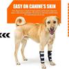 1 PZ Supporto Metallico Portatile per Zampe Anteriori del Cane Strisce Riflettenti Ginocchiera Antiscivolo Cinghie Regolabili Traspiranti Supporto Articolare