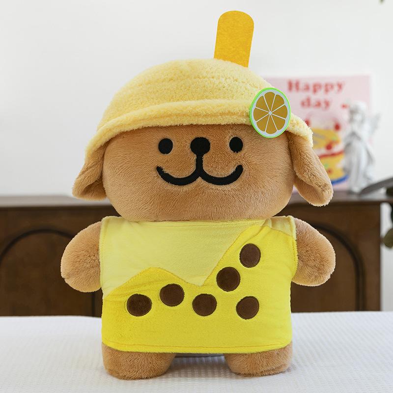Line Puppy Milk Tea Series Plush Toy Doll Cute Creative Doll Gift