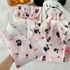 High-Value Cloud Cotton Pajamas Women'S Summer Cute Bow Cat Loungewear Short-Sleeved Three-Piece Set