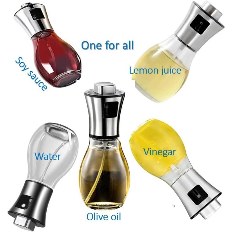 Oil Sprayer for Cooking,200ML Olive Oil Sprayer Baking, BBQ, Portable Oil Spritzer Kitchen Gadgets Oil Spray Bottle with Funnel