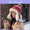 Winter Knitted Hat With Ear Cover For Women Casual Fashion Outdoor Accessory